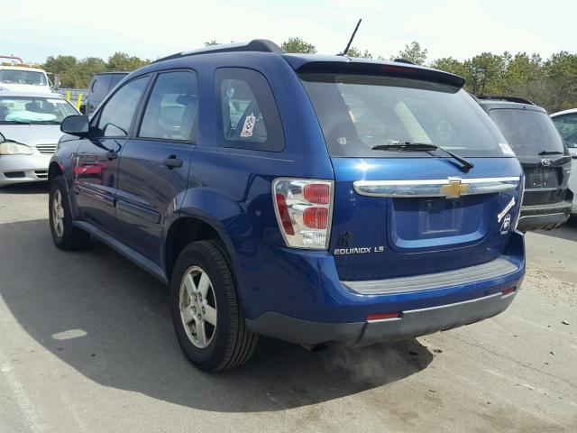 2CNDL23F486337483 - 2008 CHEVROLET EQUINOX LS BLUE photo 3