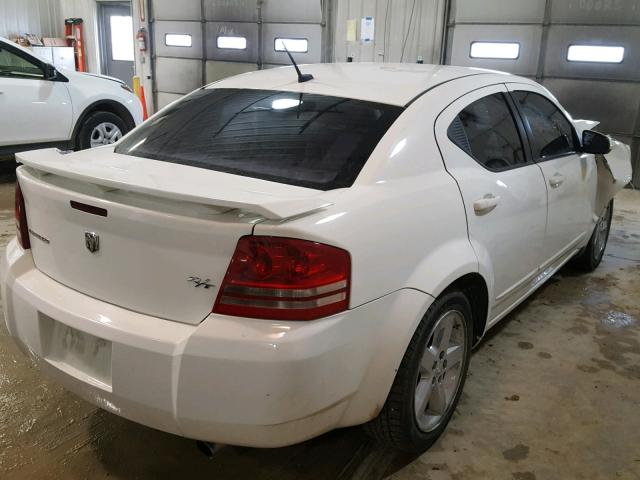 1B3LC76M88N692161 - 2008 DODGE AVENGER R/ WHITE photo 4