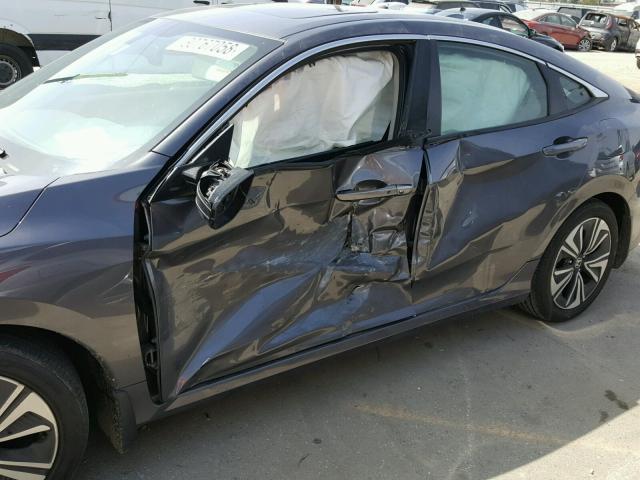 2HGFC1F7XGH650232 - 2016 HONDA CIVIC EXL 灰色 照片 9