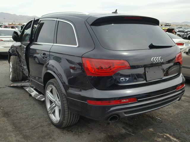 WA1DGAFE9DD015823 - 2013 AUDI Q7 PRESTIG BLACK photo 3