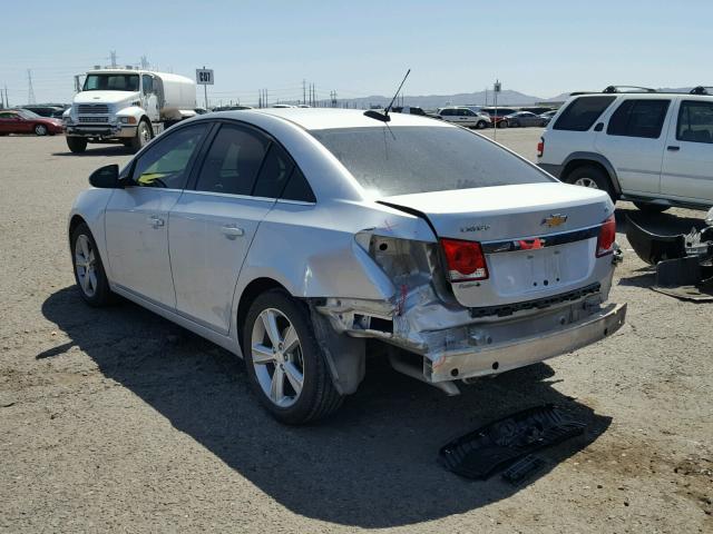 1G1PE5SB7F7168741 - 2015 CHEVROLET CRUZE LT SILVER photo 3