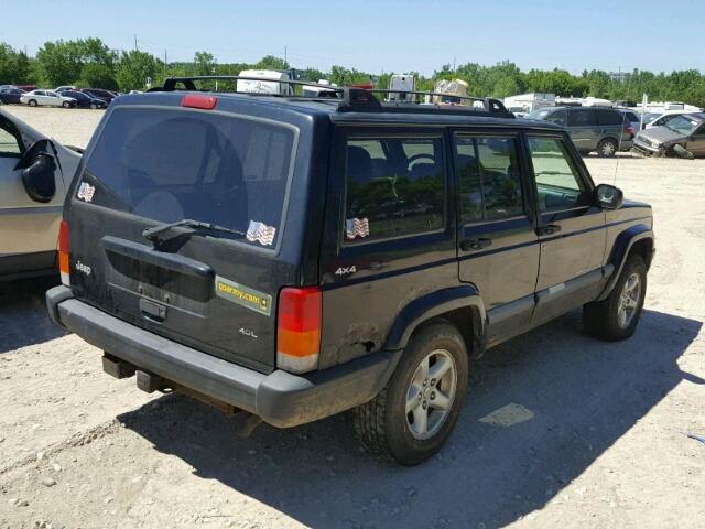 1J4FF68S5XL658384 - 1999 JEEP CHEROKEE S BLACK photo 4