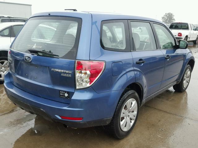 JF2SH6AC1AH761878 - 2010 SUBARU FORESTER 2 BLUE photo 4