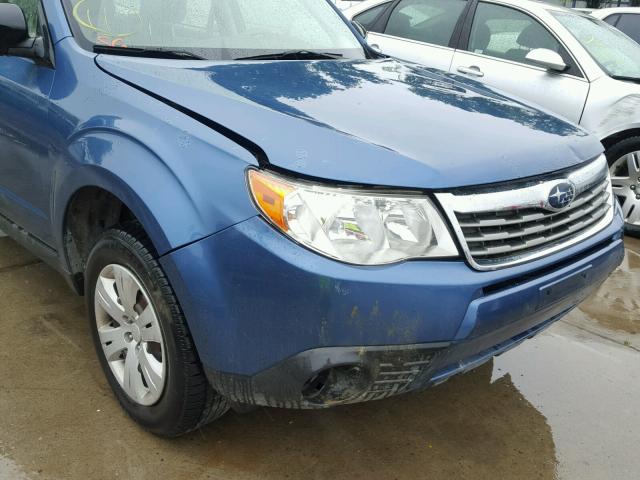 JF2SH6AC1AH761878 - 2010 SUBARU FORESTER 2 BLUE photo 9