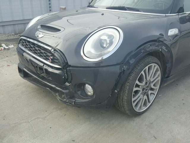 WMWXP7C5XF2A33837 - 2015 MINI COOPER S GRAY photo 9