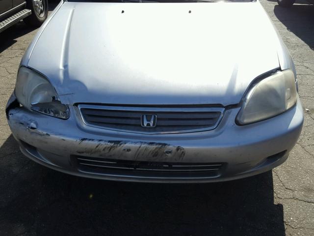 2HGEJ6611YH554095 - 2000 HONDA CIVIC BASE SILVER photo 7