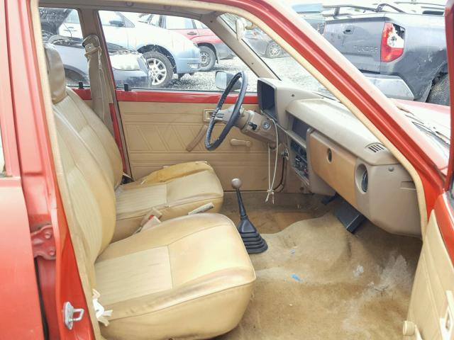 JT2AL21E0B3305350 - 1981 TOYOTA TERCEL RED photo 5