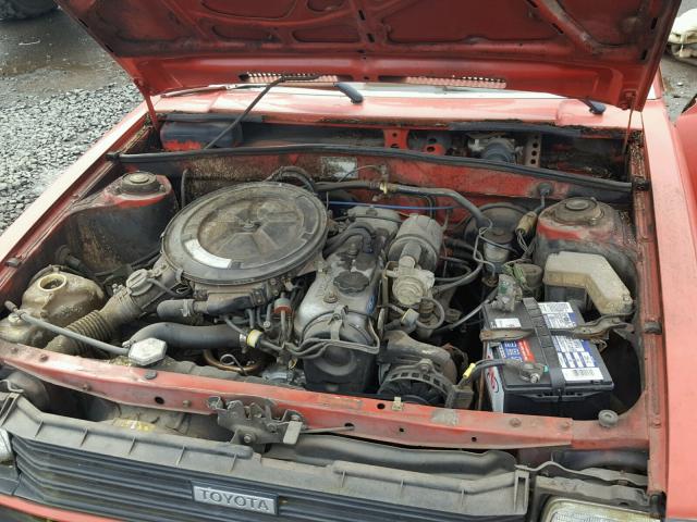 JT2AL21E0B3305350 - 1981 TOYOTA TERCEL RED photo 7