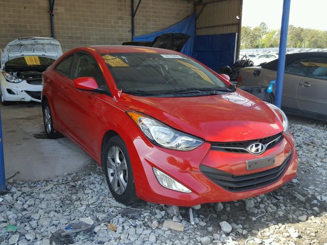 KMHDH6AE5DU002327 - 2013 HYUNDAI ELANTRA CO RED photo 1