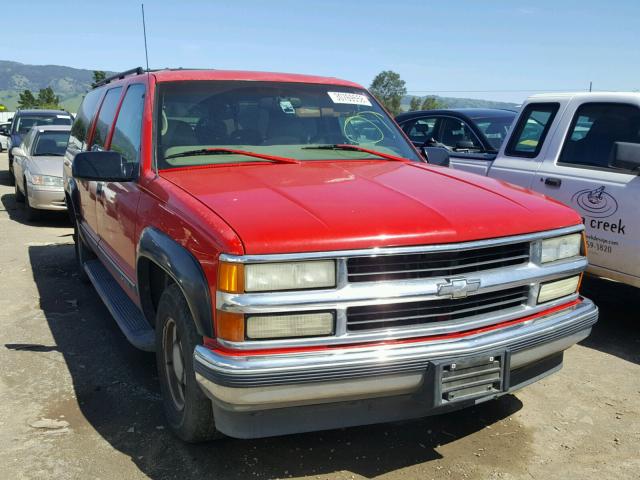 1GNEC16R7XJ383360 - 1999 CHEVROLET SUBURBAN C RED photo 1