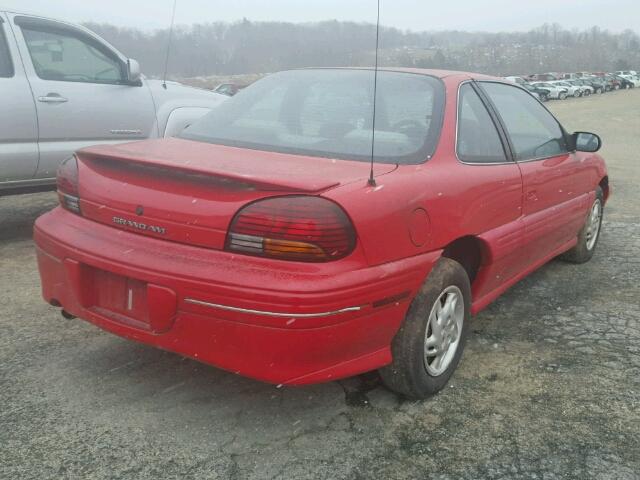 1G2NE12T2WC733621 - 1998 PONTIAC GRAND AM S 红色 照片 4
