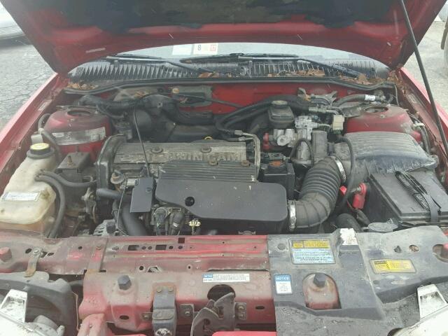 1G2NE12T2WC733621 - 1998 PONTIAC GRAND AM S 红色 照片 7
