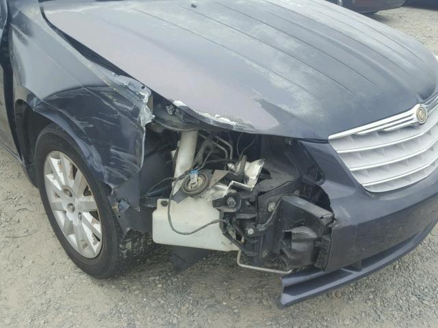 1C3LC46K07N589668 - 2007 CHRYSLER SEBRING BLUE photo 9