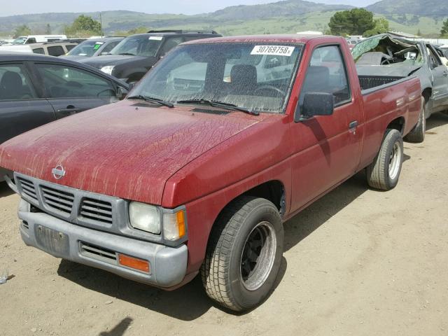 1N6SD11S6PC324434 - 1993 NISSAN TRUCK SHOR RED photo 2