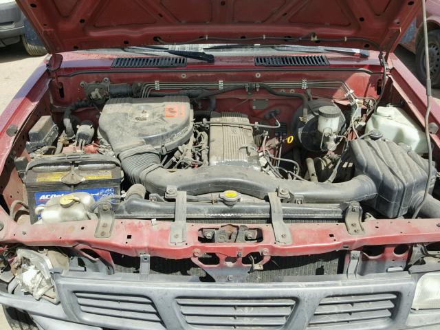 1N6SD11S6PC324434 - 1993 NISSAN TRUCK SHOR RED photo 7