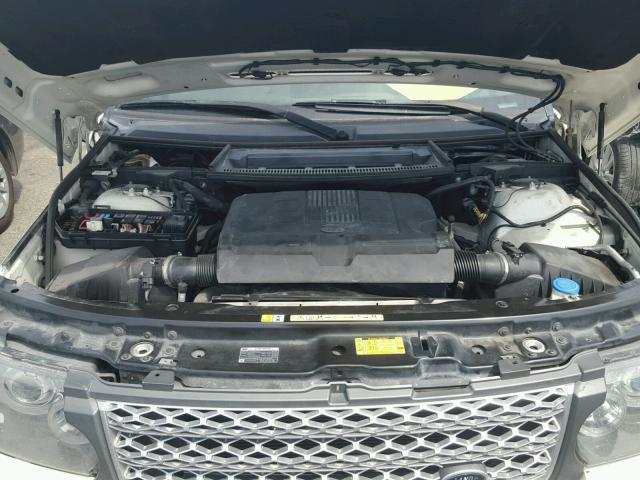 SALMF1D4XAA324399 - 2010 LAND ROVER RANGE ROVE WHITE photo 7