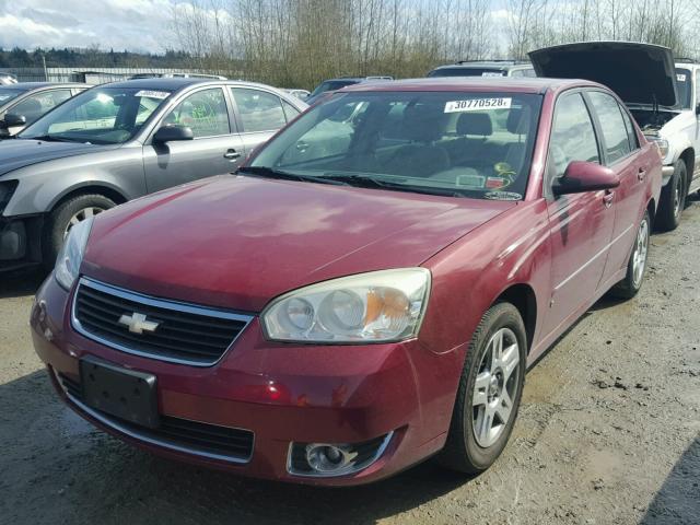 1G1ZT58N07F110428 - 2007 CHEVROLET MALIBU LT RED photo 2