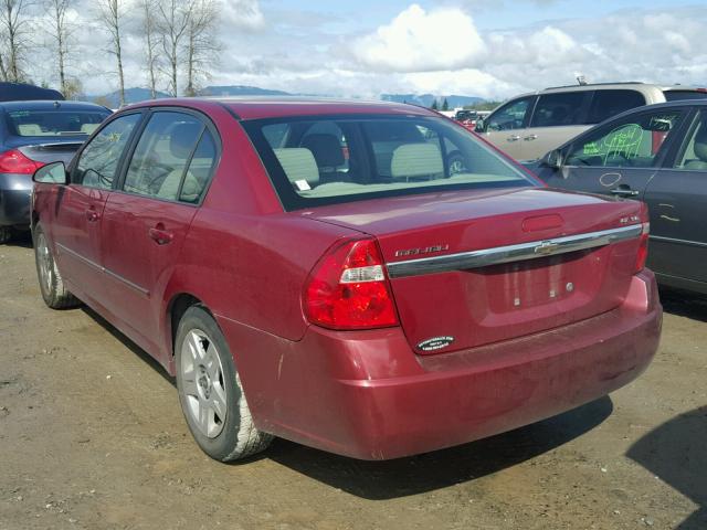 1G1ZT58N07F110428 - 2007 CHEVROLET MALIBU LT RED photo 3