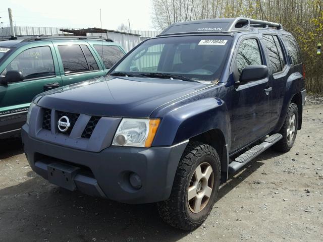 5N1AN08W58C519565 - 2008 NISSAN XTERRA OFF BLUE photo 2