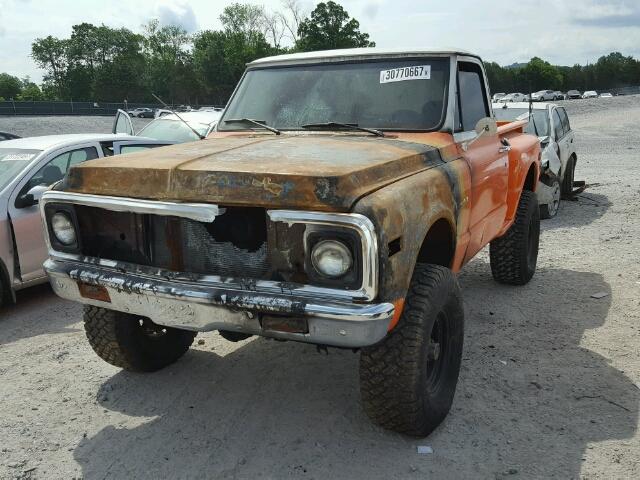 CCE142A132273 - 1972 CHEVROLET C10 ORANGE photo 2