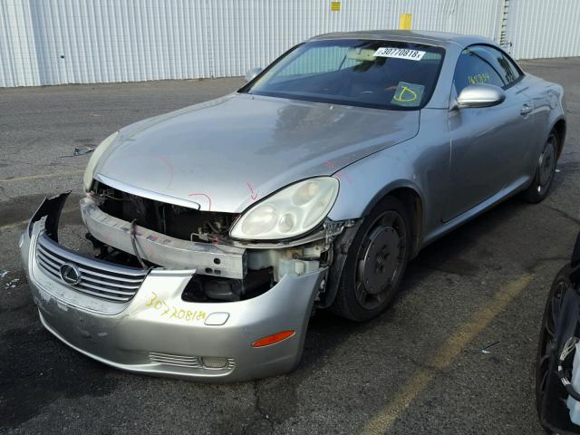 JTHFN48Y520002874 - 2002 LEXUS SC 430 SILVER photo 2