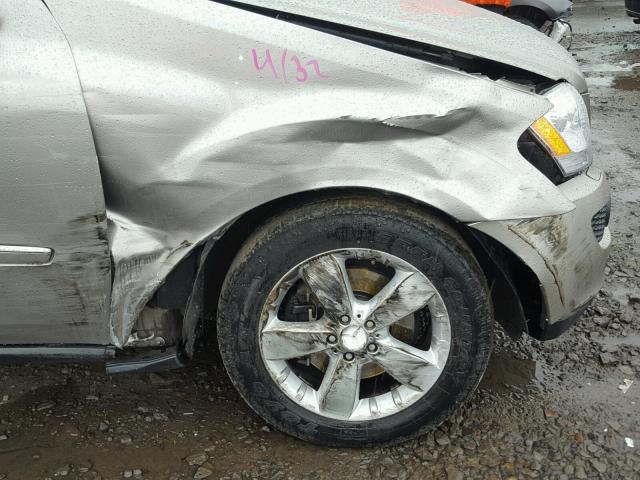 4JGBB75E86A040762 - 2006 MERCEDES-BENZ ML 500 SILVER photo 9