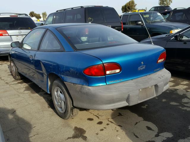 1G1JC1245VM105479 - 1997 CHEVROLET CAVALIER B BLUE photo 3