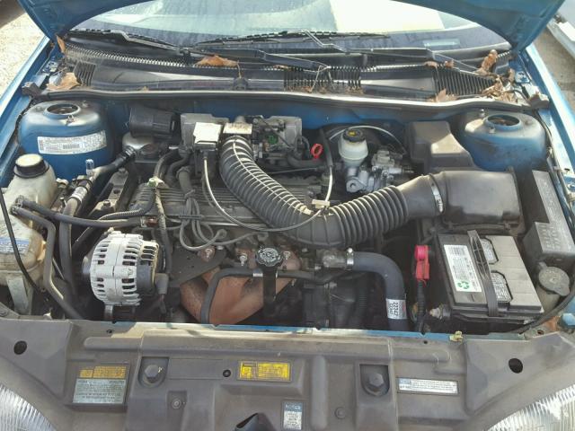 1G1JC1245VM105479 - 1997 CHEVROLET CAVALIER B BLUE photo 7