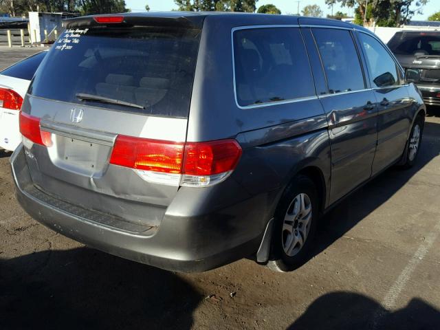 5FNRL38208B026133 - 2008 HONDA ODYSSEY LX GRAY photo 4