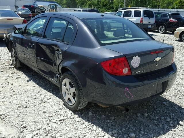 1G1AK58F487119931 - 2008 CHEVROLET COBALT LS GRAY photo 3