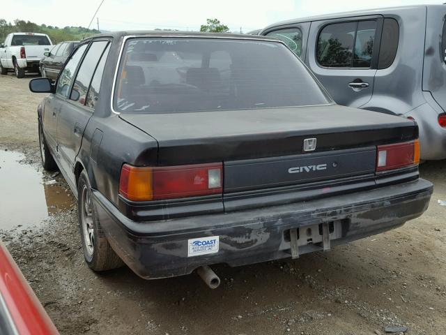 1HGED3648JA043746 - 1988 HONDA CIVIC DX BLACK photo 3