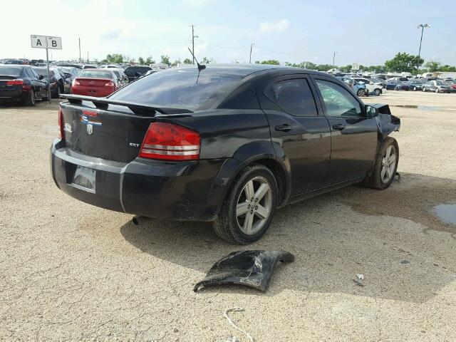 1B3LC56R08N275455 - 2008 DODGE AVENGER SX BLACK photo 4