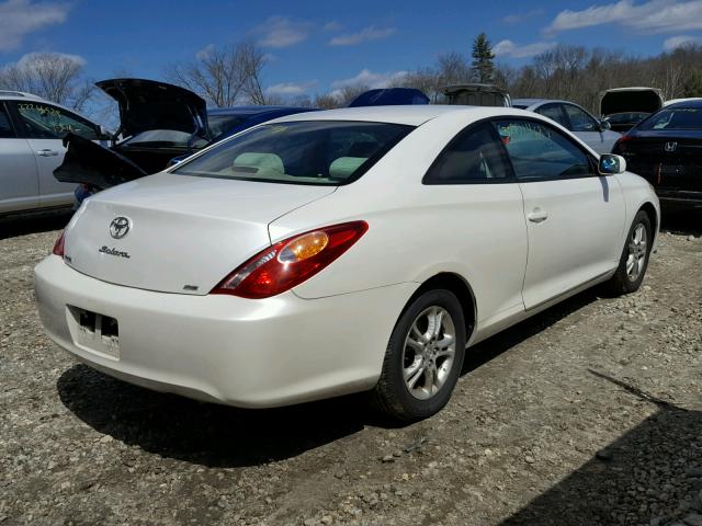 4T1CE38P96U574904 - 2006 TOYOTA CAMRY SOLA WHITE photo 4