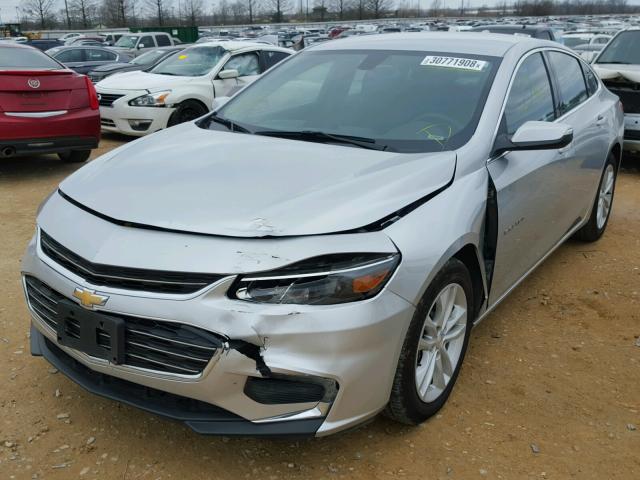 1G1ZE5ST0GF295159 - 2016 CHEVROLET MALIBU LT SILVER photo 2