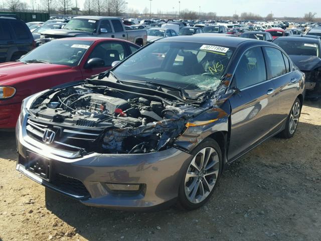 1HGCR2F50FA125778 - 2015 HONDA ACCORD SPO CHARCOAL photo 2