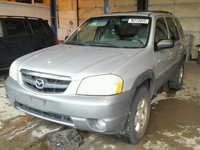 4F2CU08111KM49613 - 2001 MAZDA TRIBUTE LX SILVER photo 2