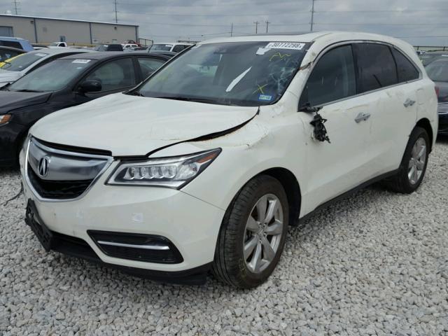 5FRYD4H92GB051320 - 2016 ACURA MDX ADVANC WHITE photo 2