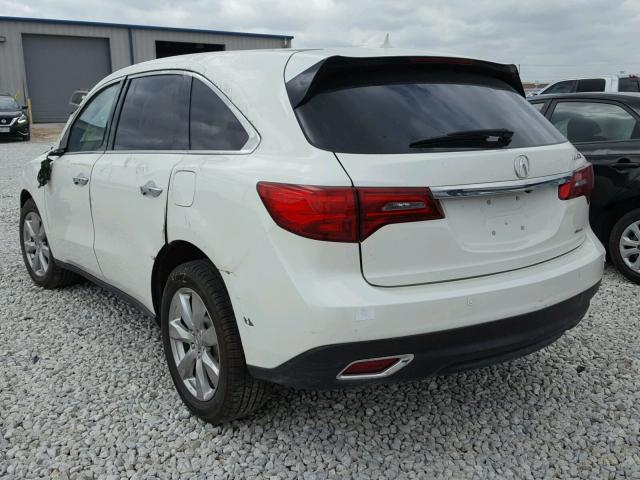 5FRYD4H92GB051320 - 2016 ACURA MDX ADVANC WHITE photo 3