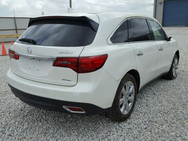 5FRYD4H92GB051320 - 2016 ACURA MDX ADVANC WHITE photo 4