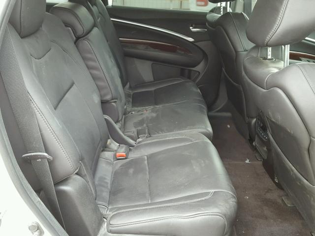 5FRYD4H92GB051320 - 2016 ACURA MDX ADVANC WHITE photo 6