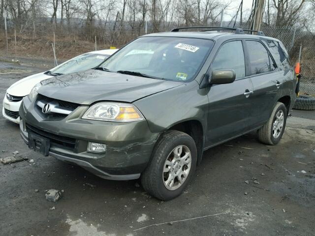 2HNYD18936H506209 - 2006 ACURA MDX TOURIN GREEN photo 2