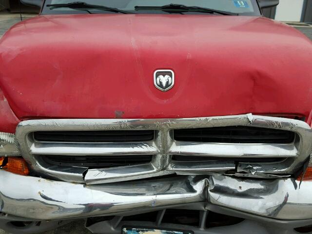 1B7GG23Y7VS180547 - 1997 DODGE DAKOTA RED photo 7