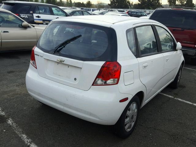 KL1TD62615B449678 - 2005 CHEVROLET AVEO BASE Ağ foto 4