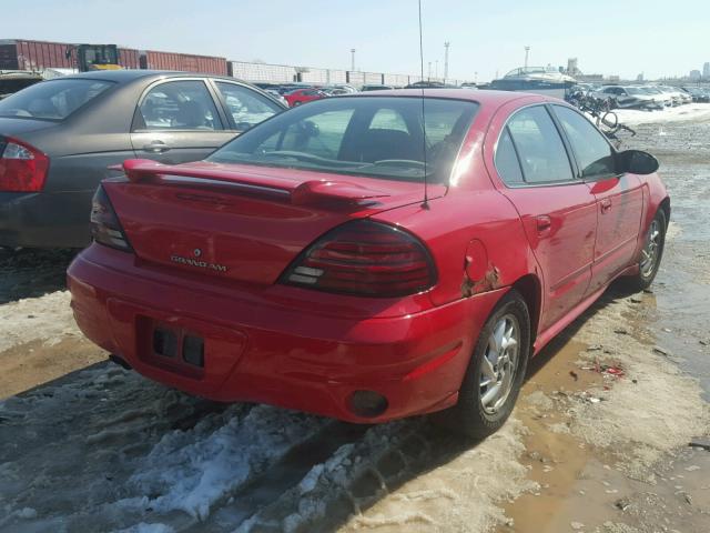 1G2NF52E13C102165 - 2003 PONTIAC GRAND AM S Qırmızı foto 4