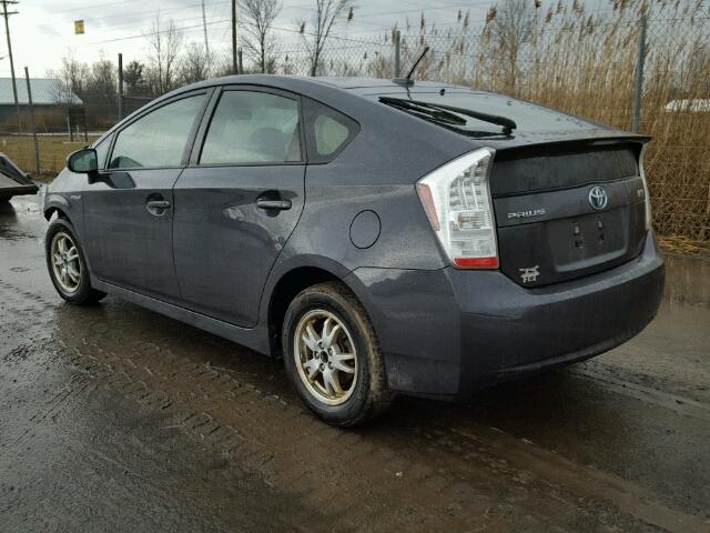 JTDKN3DU8B5337370 - 2011 TOYOTA PRIUS GRAY photo 3