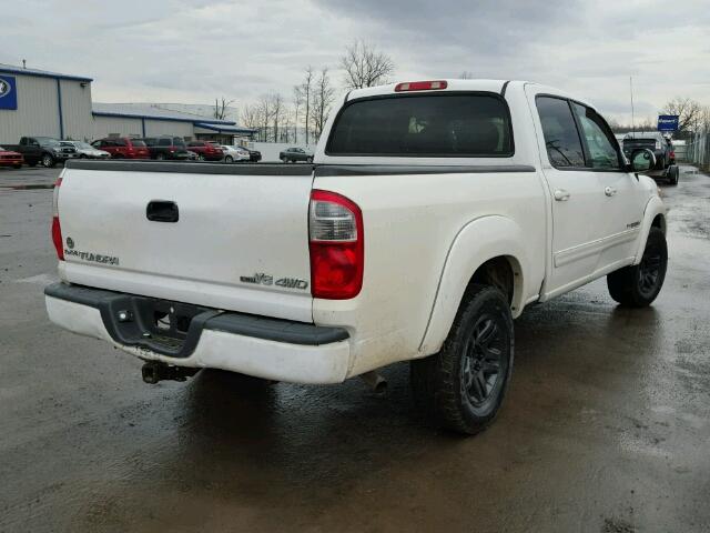 5TBDT48155S494415 - 2005 TOYOTA TUNDRA DOU WHITE photo 4