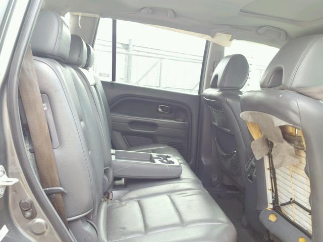 5FNYF28568B004595 - 2008 HONDA PILOT EXL GRAY photo 6