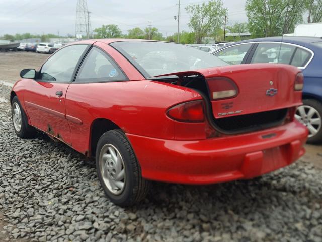 1G1JC124XX7111795 - 1999 CHEVROLET CAVALIER B RED photo 3