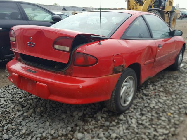 1G1JC124XX7111795 - 1999 CHEVROLET CAVALIER B RED photo 4