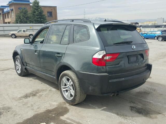 WBXPA93414WC33957 - 2004 BMW X3 3.0I GRAY photo 3